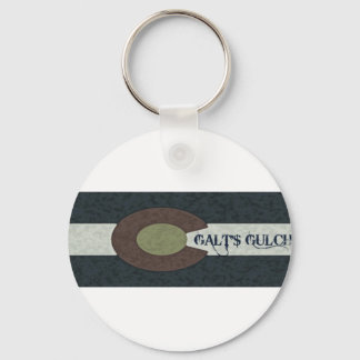 Galt's Gulch - Red White and Blue Combo Design Key Ring