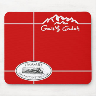 "Galt's Gulch" & "Taggart Transcontinental" combo Mouse Mat