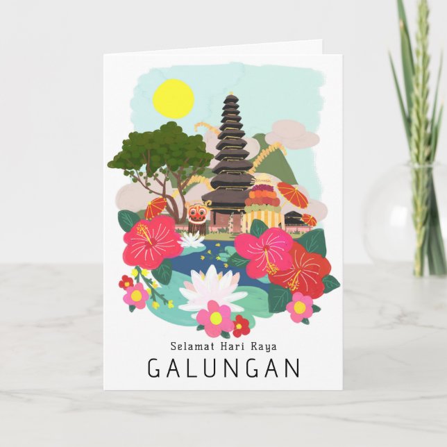 Galungan Celebration Bali Greeting Card (Front)