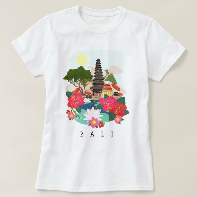 Galungan Celebration in Bali T-Shirt (Design Front)
