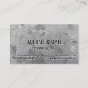 Galvanised Metal Look Business Card