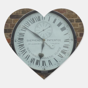 Galvanomagnetic Clock Heart Sticker