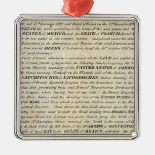 Galveston Bay and Texas Land Company Metal Tree Decoration