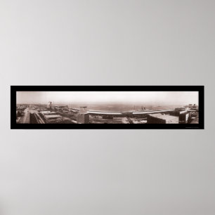 Galveston Bay TX Photo 1910 Poster