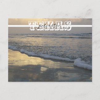 Galveston Beach Texas Travel Postcard