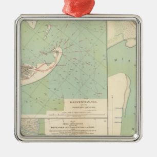 Galveston, Charleston Harbour, Port Hudson Metal Tree Decoration