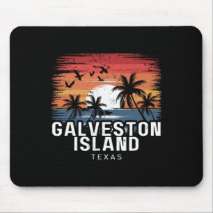 Galveston Island Beach Texas Surfing Surfer Mouse Mat