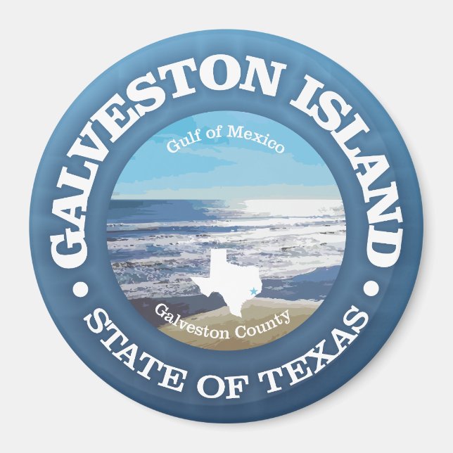 Galveston Island (C) Magnet (Front)