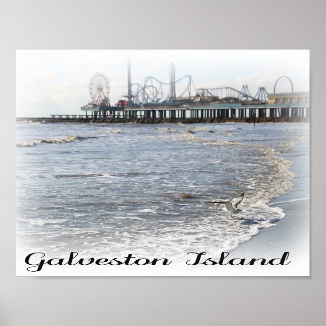 Galveston Island Pleasure Pier Poster (Front)