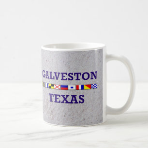 Galveston Nautical Flag - Sand Mug