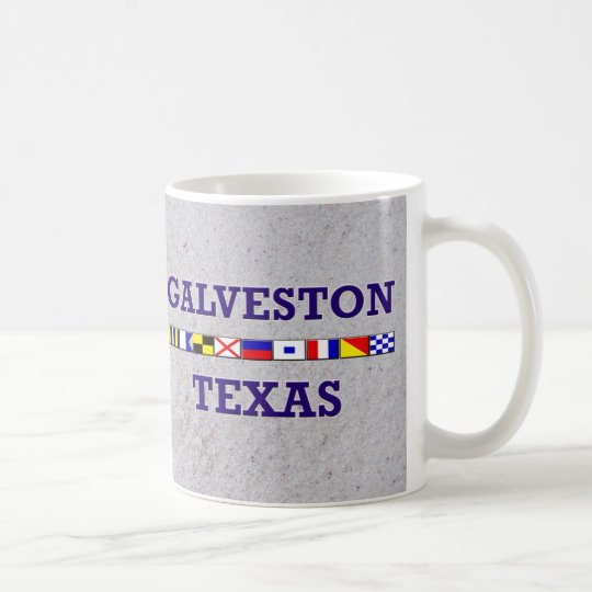 Galveston Nautical Flag - Sand Mug