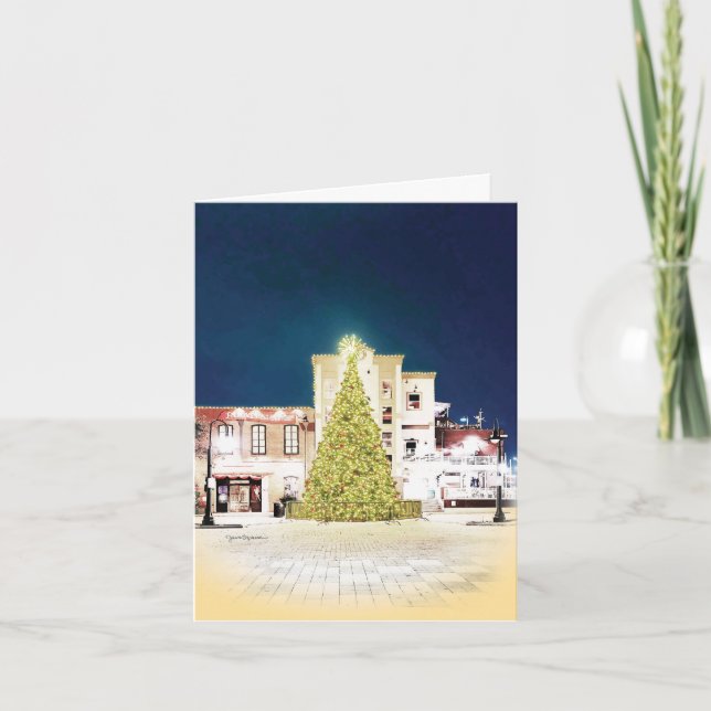 Galveston Sangerfest Christmas Tree Holiday Card (Front)