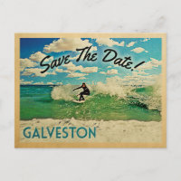 Galveston Save The Date Texas Surfing