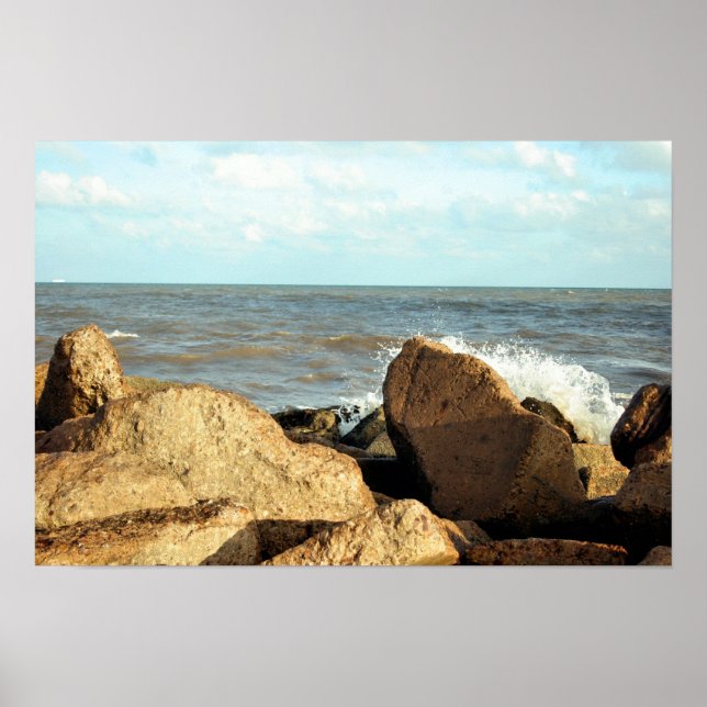 Galveston Seawall Poster (Front)