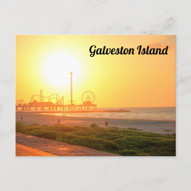 Galveston Sunrise Postcard (Front)