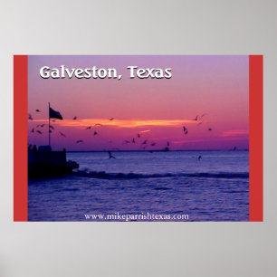 Galveston Texas Ferry Crossing Poster
