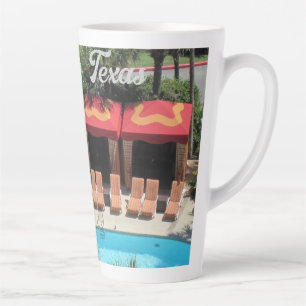 Galveston, Texas - San Luis Hotel Sundeck -  Latte Mug
