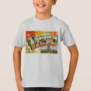 Galveston Texas TX Old Vintage Travel Souvenir T-Shirt