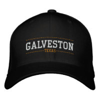 Galveston Texas USA Embroidered Hats