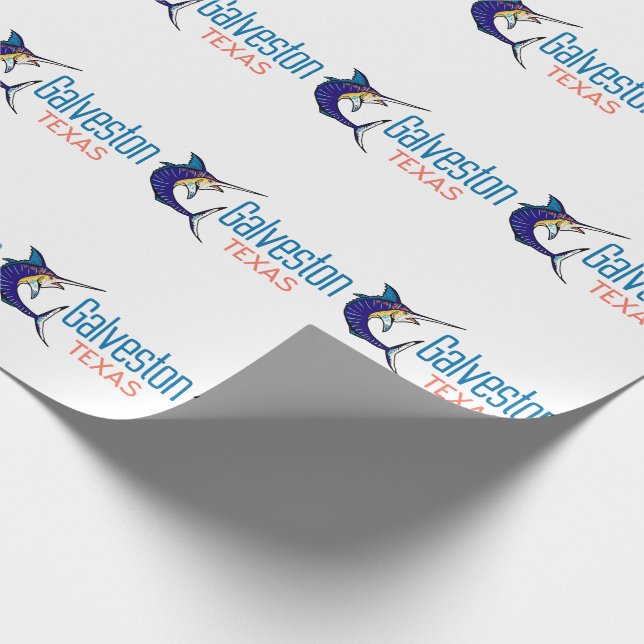 Galveston Texas Wrapping Paper (Corner)