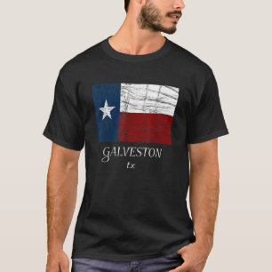 GALVESTON TX TShirt Texas Flag Tee City State