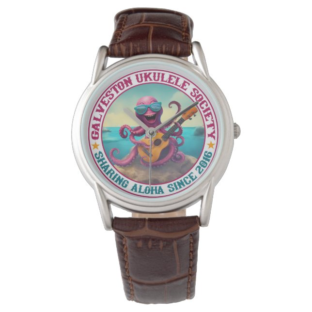 Galveston Ukulele Society GUS Watch (Front)