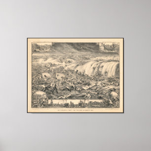 Galveston's Awful Calamity Gulf Tidal Wave (1900) Canvas Print