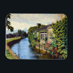 Galway City Ireland Scenic Canal View Magnet<br><div class="desc">Lovely scenic view of buildings along a canal in beautiful Galway City,  Ireland. In the distance you can see a bridge crossing the canal,  from an original oil painting by Daniel Fishback.</div>
