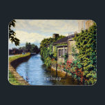 Galway City Ireland Scenic Canal View Magnet<br><div class="desc">Lovely scenic view of buildings along a canal in beautiful Galway City,  Ireland. In the distance you can see a bridge crossing the canal,  from an original oil painting by Daniel Fishback.</div>
