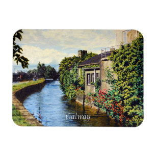 Galway City Ireland Scenic Canal View Magnet