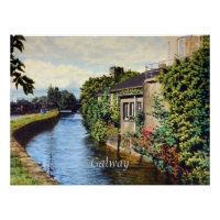 Galway City Ireland Scenic Canal View