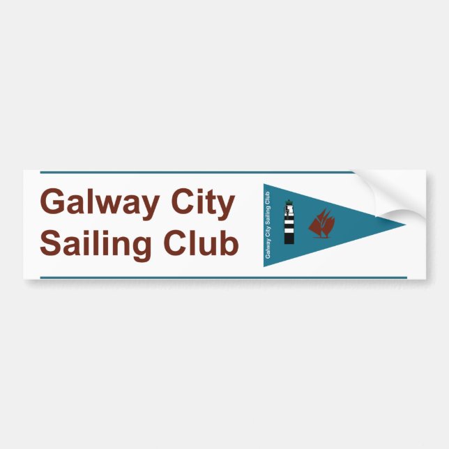 Galway City Sailing Club Bumper & Boat Sticker (Front)