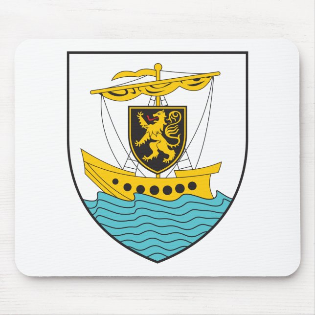 Galway Coat of Arms Mouse Mat (Front)