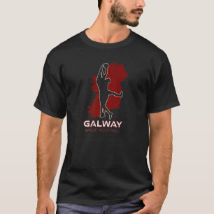 Galway County Ireland Sports Fan Irish Gaelic Foot T-Shirt