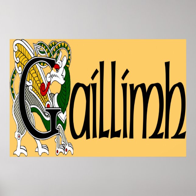 Galway (Gaelic) Poster Print (Front)