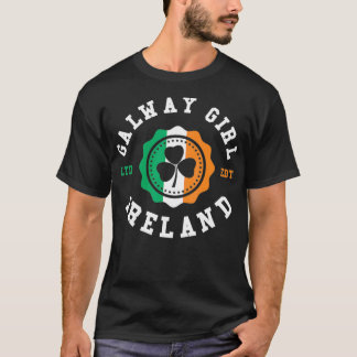 Galway Girl Ireland Shamrock Irish Pride T-Shirt