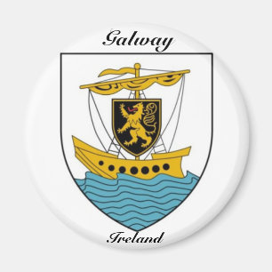 Galway Ireland antique ship coat of arms Magnet