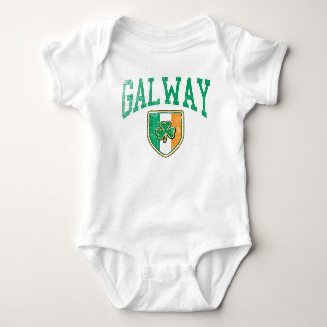GALWAY Ireland Baby Bodysuit (Front)