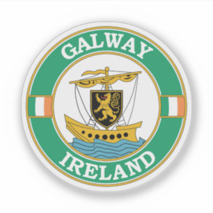 Galway Ireland Circle Emblem