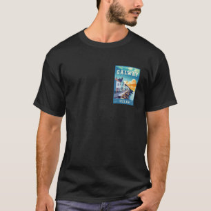 Galway Ireland Travel Poster T-Shirt