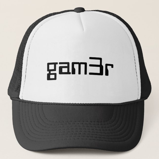 gam3r hat / trucker cap (Front)