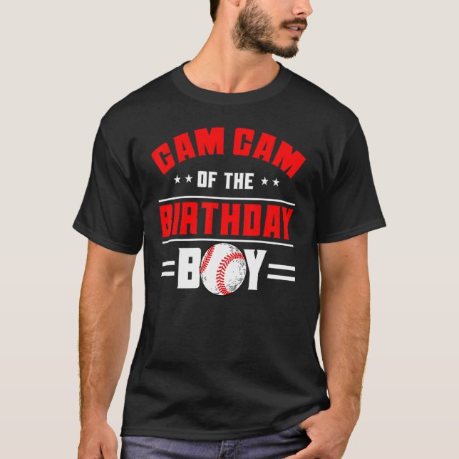 Gam Gam Of The Birthday Boy Baseball Theme Family  T-Shirt (Front)
