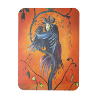 Gamaun The Prophetic Bird With Ruffled Feathers Magnet