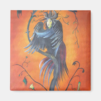 Gamaun The Prophetic Bird With Ruffled Feathers Magnet