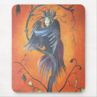 Gamaun The Prophetic Bird With Ruffled Feathers Mouse Mat