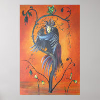 Gamaun The Prophetic Bird With Ruffled Feathers