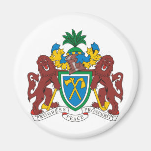 Gambia coat of arms magnet