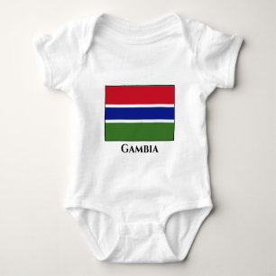 Gambia Flag Baby Bodysuit