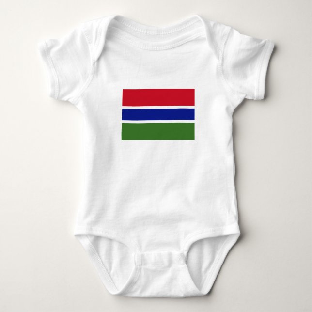 Gambia Flag Baby Bodysuit (Front)