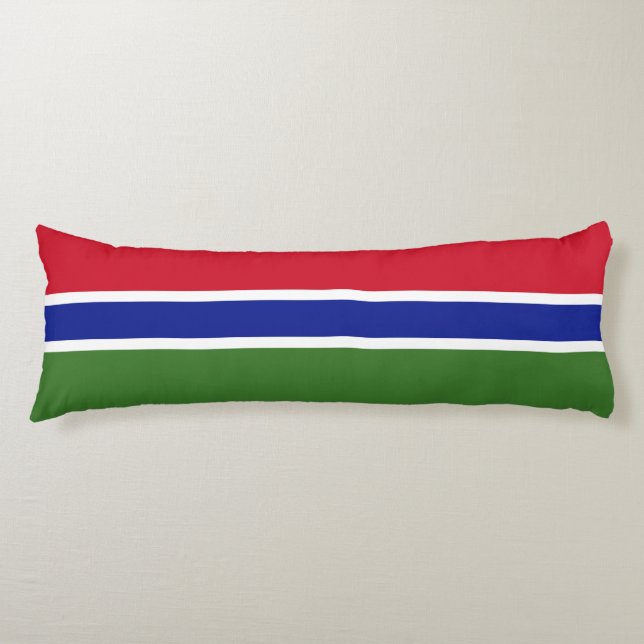 Gambia flag body cushion (Front)